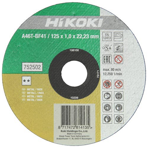 Hikoki vágótárcsa inox 115x1,0