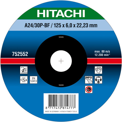 Hikoki csiszolótárcsa fém 180x6