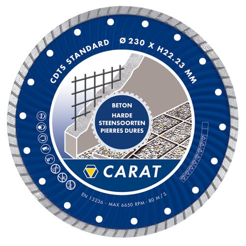 Carat gyémántkorong beton standard 115x22