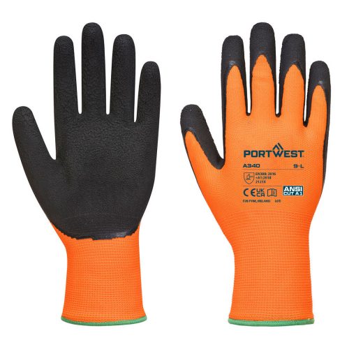 Hi-Vis Grip védőkesztyű - Latex