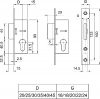 Elzett reteszzár bev.cilinderes 5cm europortál 35/22