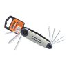 Finder imbuszkulcs készlet 8r. torx t9-t40 193301 összecsukhatóató