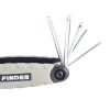 Finder imbuszkulcs készlet 8r. torx t9-t40 193301 összecsukhatóató