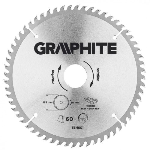 Graphite kőrfűrészlap 185x30mm 60fog.