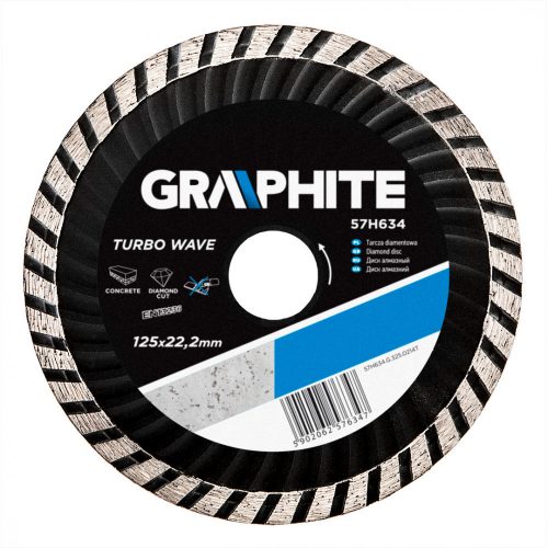 Graphite gyémánt vágótárcsa 125 turbowave 2,6mm