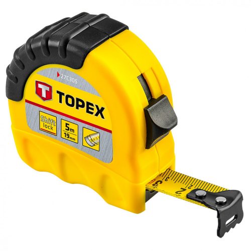 Topex mérőszalag 5m/19mm shiftlock