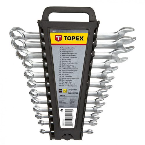 Topex csillag-villáskulcs készlet 12r 6-22mm