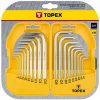 Topex imbuszk.és torx készlet 18r. 1,5-10,t10-50.