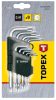 Topex imbuszkulcs készlet torx 9r. t10-50.rövid