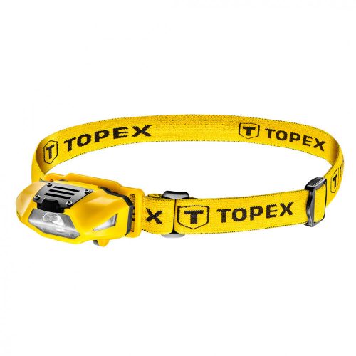 Topex fejlámpa led 100lum fehér+piros 1xaa