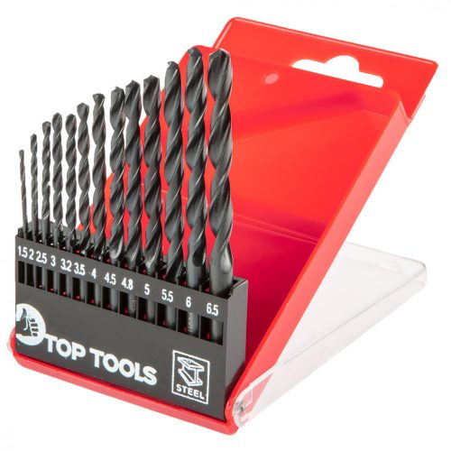 Top Tools fém csigafúró készlet 13r. 1,5-6,5mm