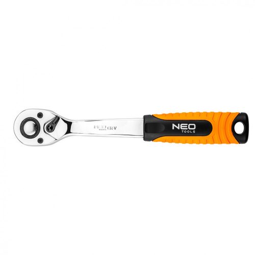 Neo Tools racsnis hajtókar 1/4"145mm váltós 72fog