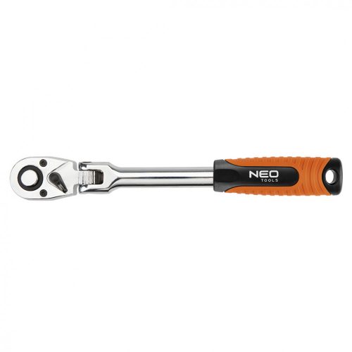 Neo Tools racsnis hajtókar 1/2" 285mm csuklós 72f.