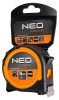 Neo Tools mérőszalag 8m/25mm gumis mágneses